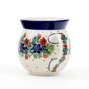 Kubek ceramiczny 073<br> 1535X Czerwony wianuszek
